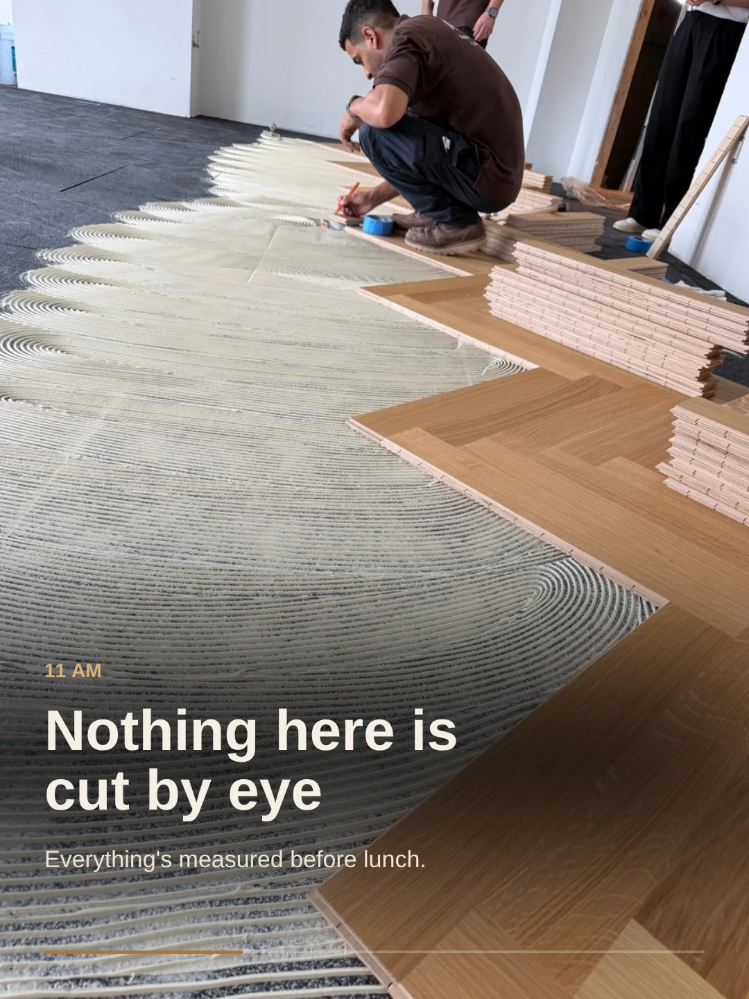 11 AM: Nothing here is cut by eye