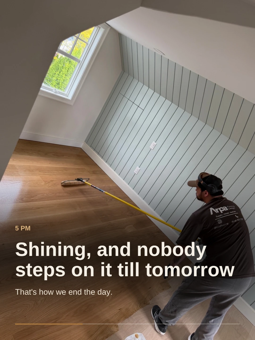 5 PM: Shining, and nobody steps on it till tomorrow