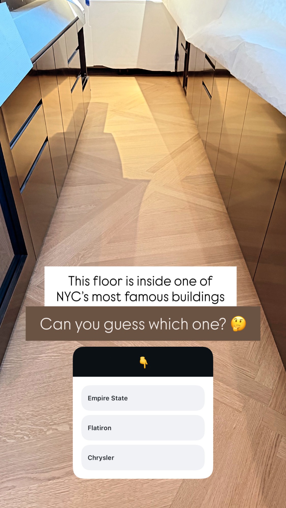 Quiz: which famous building is this floor in?